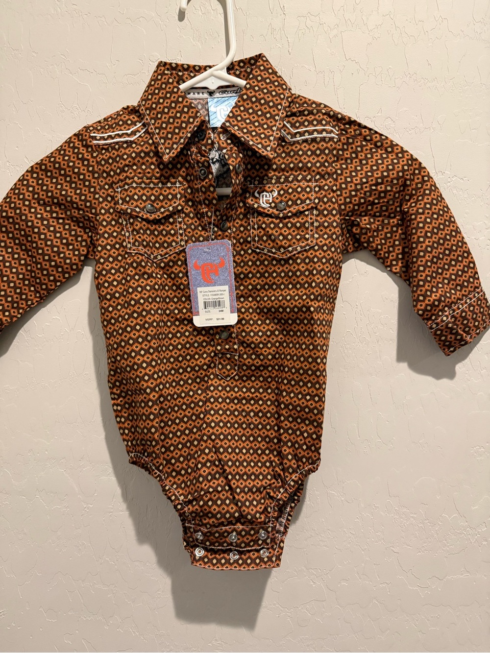 Cowboy Hardware Western Romper Onsie NWT 24 months